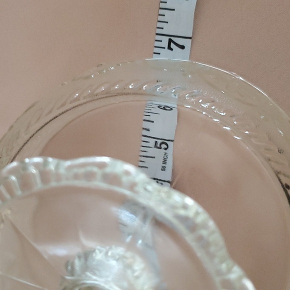 Vintage Pressed Clear Glass Compote Footed Bowl by Indiana Glass Company - Picture 8 of 9